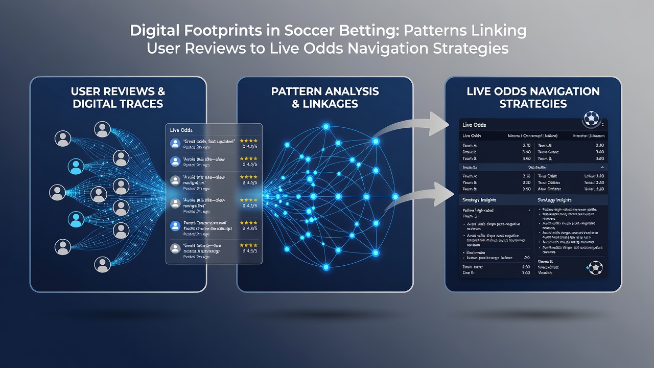 Analytics dashboard displaying review sentiment trends alongside soccer live odds navigation paths