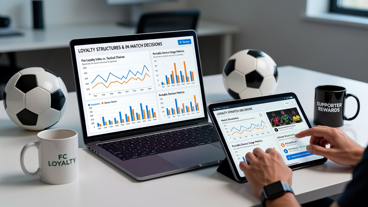 Mobile app interface showing loyalty tiers and in-match soccer options