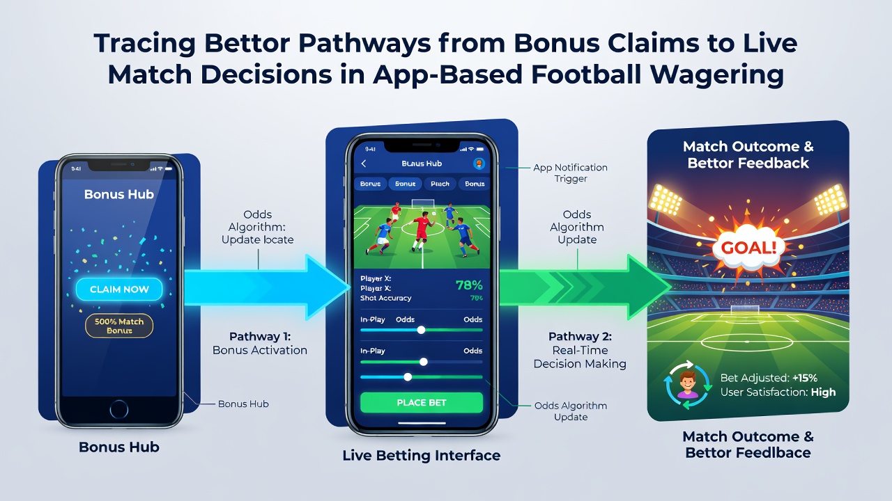 Live football match screen in betting app with real-time odds updates and bet slip